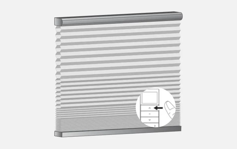 Lux horizon clutch control top down and bottom up